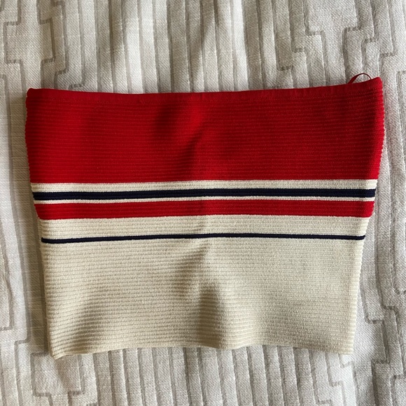 Pacsun Red and white striped Tube top - Picture 1 of 2